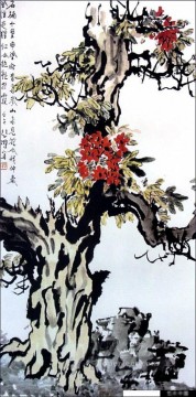  chinese oil painting - Xu Beihong tree old Chinese